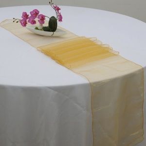 Gold Organza Table Runner